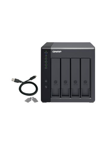 QNAP TR-004 16TB 4x4TB Seagate IronWolf 4 Bay NAS Desktop 2.5/3.5" HDD/SSD enclosure Black