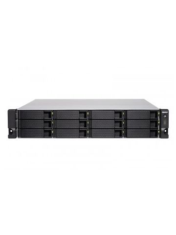 QNAP TS-1277XU-RP 2600 Ethernet LAN Rack (2U) Aluminum, Black NAS
