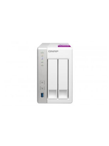 QNAP 231p2 1 Go Powerful and Affordable 4 Bay Network 2 baies avec 4 Go de RAM 12TB WD RED Ethernet LAN Tower White NAS