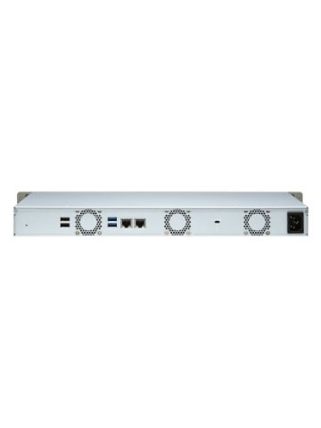 QNAP TS-451DeU J4025 Ethernet LAN Rack (1U) Aluminium, Black NAS