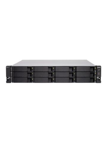 QNAP TS-h1277XU-RP-3700X-32G 120TB 12x10TB Seagate Exos 12 Bay NAS Rackmount Rack (2U) Ethernet LAN Black, Grey