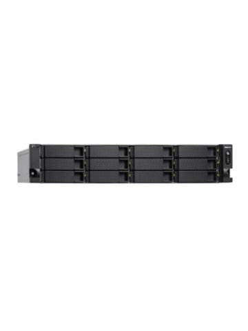 QNAP TS-h1283XU-RP NAS Rack (2U) Ethernet LAN Black, Grey E-2236