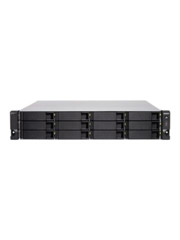 QNAP TS-h1283XU-RP NAS Rack (2U) Ethernet LAN Black, Grey E-2236