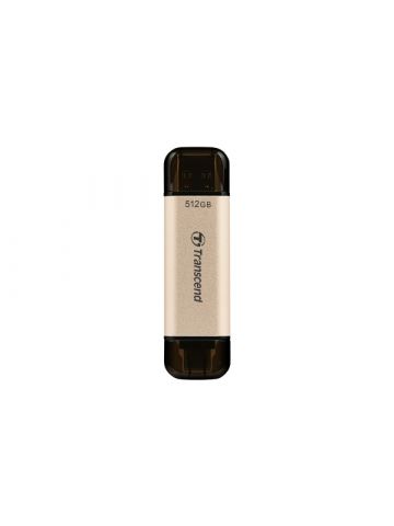 Transcend JetFlash 930C USB flash drive 512 GB USB Type-A / USB Type-C 3.2 Gen 1 (3.1 Gen 1) Gold