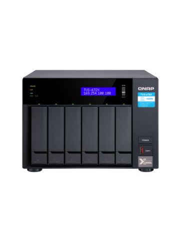 QNAP TVS-672X-I3-8G NAS/storage server Tower Ethernet LAN Black i3-8100T