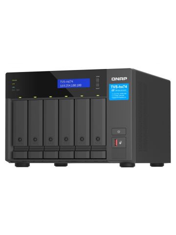 QNAP TVS-h674 NAS Tower Ethernet LAN Black i5-12400