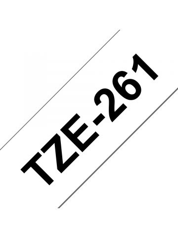 Brother TZE-261 DirectLabel black on white Laminat 36mm x 8m for Brother P-Touch TZ 3.5-36mm/HSE/6-36mm