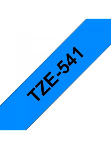 Brother TZE-541 DirectLabel black on blue Laminat 18mm x 8m for Brother P-Touch TZ 3.5-18mm/36mm/6-18mm/6-24mm/6-36mm