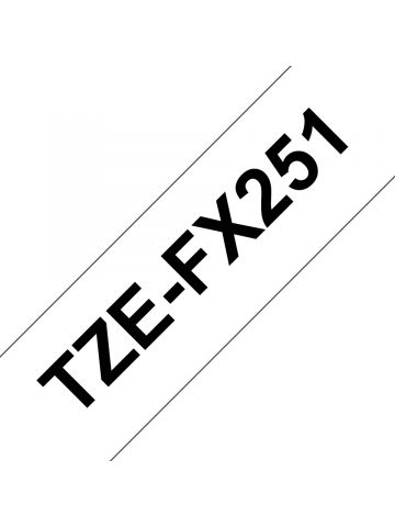 Brother TZE-FX251 DirectLabel black on white Laminat 24mm x 8m for Brother P-Touch TZ 3.5-24mm/HSE/36mm/6-24mm/6-36mm