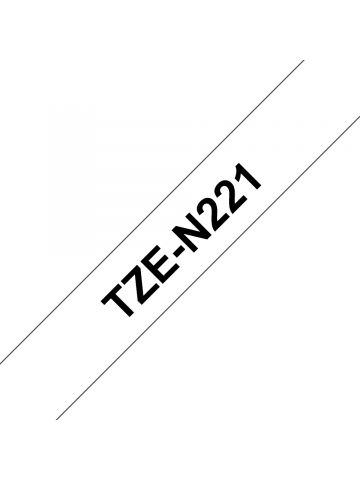 Brother TZE-N221 DirectLabel black on white 9mm x 8m for Brother P-Touch TZ 3.5-18mm/6-12mm/6-18mm/6-24mm/6-36mm