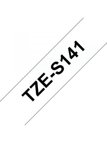 Brother TZE-S141 DirectLabel black on Transparent extra strong 18mm x 8m for Brother P-Touch TZ 3.5-18mm/36mm/6-18mm/6-24mm/6-36mm