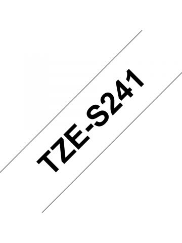 Brother TZE-S241 DirectLabel black on white extra strong Laminat 18mm x 8m for Brother P-Touch TZ 3.5-18mm/36mm/6-18mm/6-24mm/6-36mm