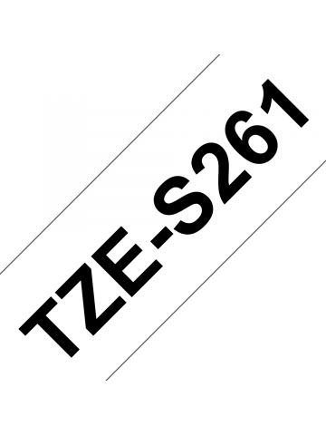 Brother TZE-S261 DirectLabel black on white extra strong Laminat 36mm x 8m for Brother P-Touch TZ 3.5-36mm/HSE/6-36mm