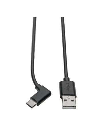 Tripp Lite U038-006-CRA USB-A to USB-C Cable, Right-Angle USB-C, USB 2.0, (M/M), 6 ft. (1.83 m)