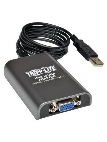 Tripp Lite USB 2.0 to VGA Dual-Monitor Adapter, 128 MB SDRAM, 1920 x 1080 (1080p)  60 Hz