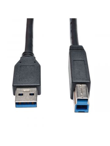 Tripp Lite U322-006-BK USB 3.2 Gen 1 SuperSpeed Device Cable (A to B M/M) Black, 6 ft. (1.83 m)