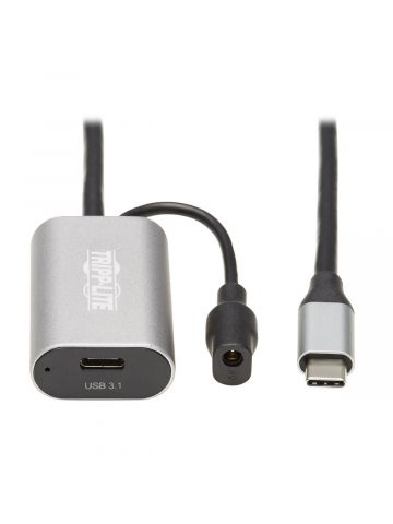 Tripp Lite U330-05M-C2C USB 3.2 Gen 1 Active Extension Cable - USB-C to USB-C (M/F), 5 Gbps, Data Only, 5 m (16.4 ft.)