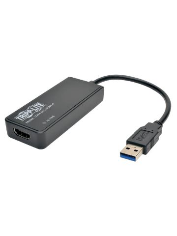 Tripp Lite USB 3.0 SuperSpeed to HDMI Dual Monitor External Video Graphics Card Adapter, 512 MB SDRAM - 2048x1152,1080p