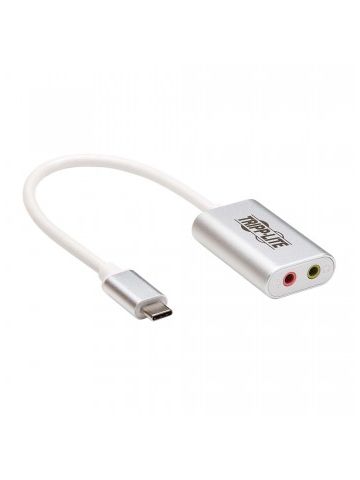 Tripp Lite USB-C to 3.5 mm Stereo Audio Adapter - Type-C, USB 2.0, Silver