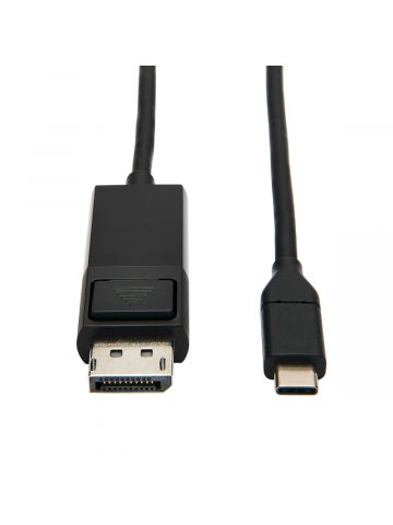 Tripp Lite U444-003-DP-BE USB-C to DisplayPort Adapter Cable (M/M), 4K 60 Hz, HDR, Locking DP Connector, 3 ft. (0.9 m)