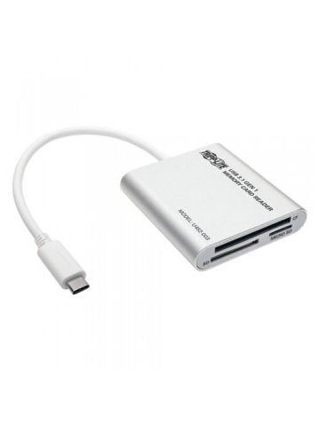 Tripp Lite USB 3.1 Gen 1 USB Type-C (USB-C) Multi-Drive Smart-Card Flash-Memory Media Reader/Writer