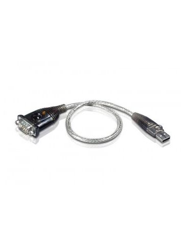 Aten UC232A1-AT cable interface/gender adapter USB RS-232 Black,Metallic