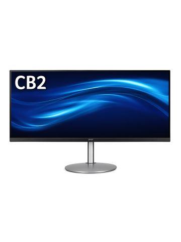 Acer CB2 CB342CKsmiiphzx 34 inch UWQHD Ultrawide Monitor (IPS Panel, FreeSync, 75Hz, 1ms, HDR 10, Height Adjustable Stand, DP, HDMI, USB Hub, Silver/Black)