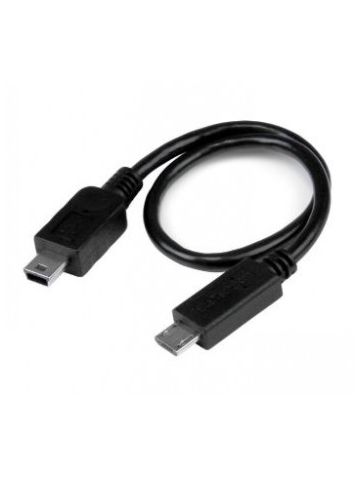 StarTech.com USB OTG Cable - Micro USB to Mini USB - M/M - 8 in.