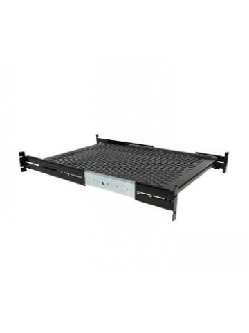 StarTech.com 2U Adjustable Mounting Depth Vented Sliding Rack Mount Shelf �� 50lbs / 22.7kg