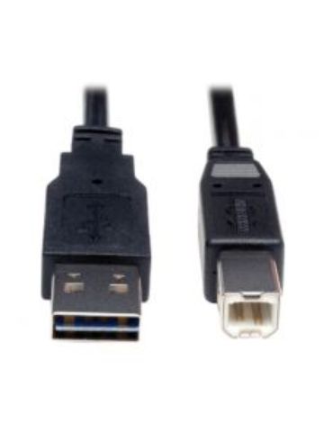 Tripp Lite Universal Reversible USB 2.0 Hi-Speed Cable (Reversible A to B M/M), 6-ft.