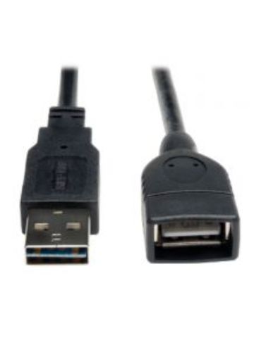 Tripp Lite Universal Reversible USB 2.0 Hi-Speed Extension Cable (Reversible A to A M/F), 0.31 m