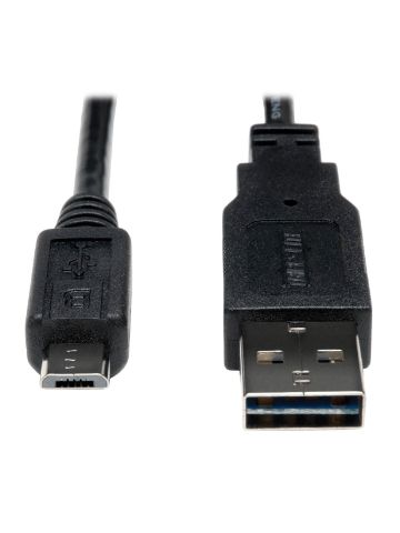 Tripp Lite Universal Reversible USB 2.0 Hi-Speed Cable, 28/24AWG (Reversible A to 5Pin Micro B M/M), 6-ft.