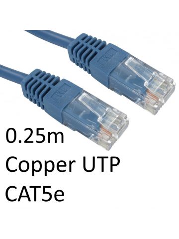 Cables Direct 0.25m Cat5e networking cable Blue U/UTP (UTP)