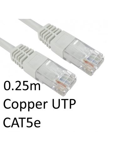 TARGET RJ45 (M) to RJ45 (M) CAT5e 0.25m White OEM Moulded Boot Copper UTP Network Cable