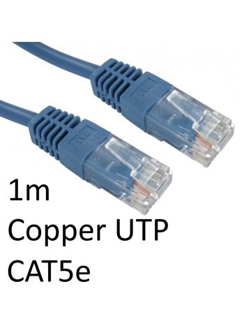 Cables Direct 1m Cat5e networking cable Blue U/UTP (UTP)