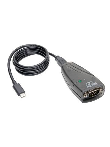 Tripp Lite USB-C to Serial Adapter (DB9) - Keyspan, High-Speed (M/M), Detachable Cable