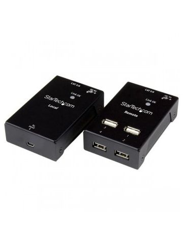 StarTech.com 4-Port USB 2.0-Over-Cat5-or-Cat6 Extender - 165ft (50m)