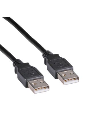 Cablenet 2m USB 2.0 Type A Male - USB 2.0 Type A Male Black PVC Cable