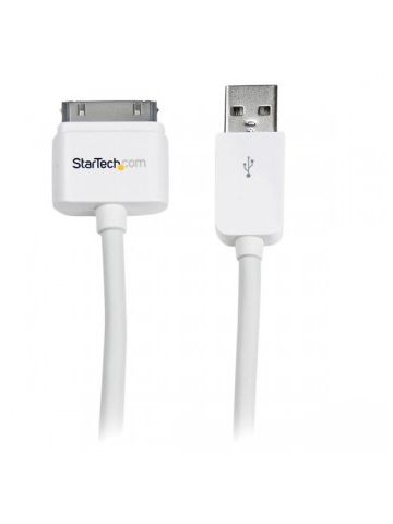 StarTech.com 3m (10 ft) Long Apple 30-pin Dock Connector to USB Cable for iPhone / iPod / iPad with Stepped Connector