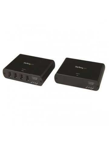 StarTech.com 4 Port USB 2.0 over Gigabit LAN or Direct Cat5e / Cat6 Ethernet Extender System - up to 330 ft (100m)
