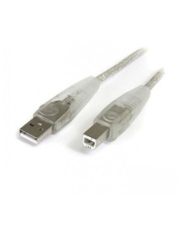 StarTech.com 10 ft Transparent USB 2.0 Cable - A to B