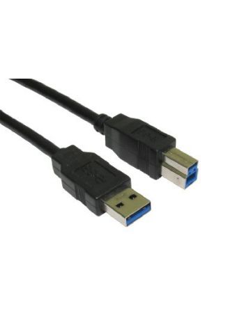 Cables Direct USB3-801 USB cable 1 m USB 3.2 Gen 1 (3.1 Gen 1) USB A USB B Black