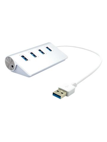 ProXtend 4-port USB-A 3.2 Gen 1 USB Hub, Silver 35cm