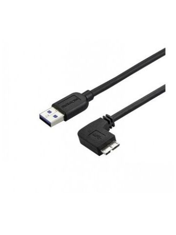 StarTech.com Slim Micro USB 3.0 Cable - M/M - Right-Angle Micro-USB - 1m (3ft)