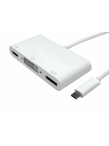 Cables Direct USB3C-HDD04 laptop dock/port replicator USB 3.2 Gen 1 (3.1 Gen 1) Type-C White