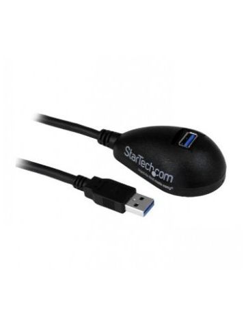 StarTech.com 5 ft Black Desktop SuperSpeed USB 3.0 Extension Cable - A to A M/F