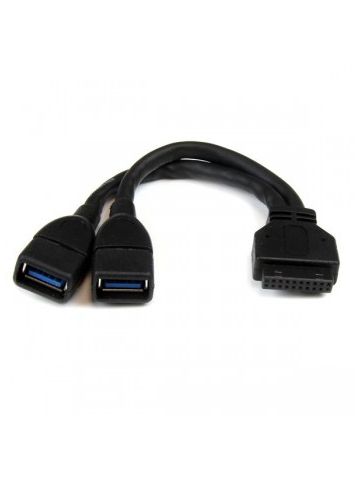 StarTech.com 2 Port Internal USB 3.0 Motherboard Header Adapter Cable