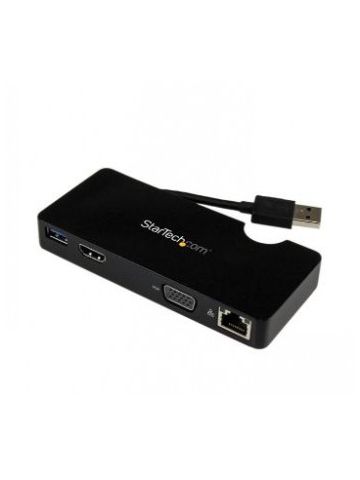 StarTech.com Travel Docking Station for Laptops - HDMI or VGA - USB 3.0