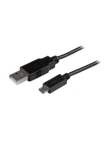 StarTech.com 1m Mobile Charge Sync USB to Slim Micro USB Cable for Smartphones and Tablets - A to Micro B