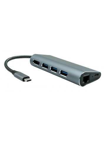 ProXtend USBC-MULTI6-001 laptop dock/port replicator Wired USB 3.2 Gen 1 (3.1 Gen 1) Type-C Grey